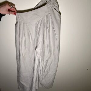 Free people flowy pants. Super comfortable.